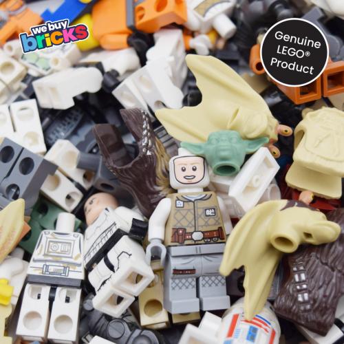 LEGO® - Star Wars 500g bundle - 450g Grey bricks & 50g Star Wars minifig parts